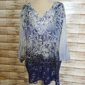 Catherine's V-neck blouse